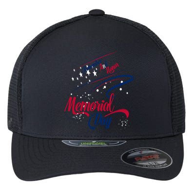 Happy Memorial Day Remember And Honor Soldiers Cute Gift Flexfit Unipanel Trucker Cap