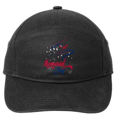 Happy Memorial Day Remember And Honor Soldiers Cute Gift 7-Panel Snapback Hat