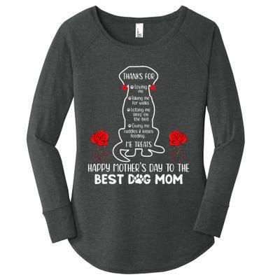 Happy Mother's Day Dog Mom Women's Perfect Tri Tunic Long Sleeve Shirt