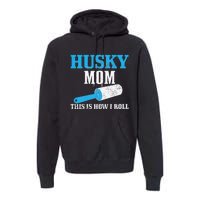 Husky Mom Dog Hair Funny Siberian Husky Mama Premium Hoodie