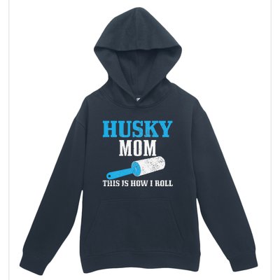 Husky Mom Dog Hair Funny Siberian Husky Mama Urban Pullover Hoodie