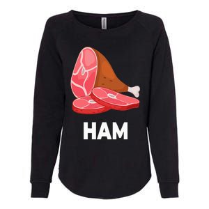 Ham Matching dishes food costumes Christmas thanksgiving Womens California Wash Sweatshirt