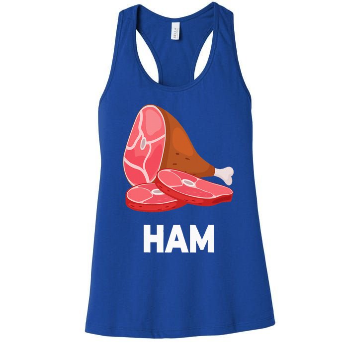 Ham Matching dishes food costumes Christmas thanksgiving Women's Racerback Tank