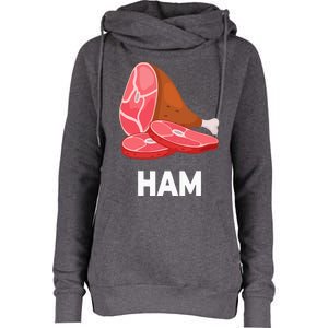 Ham Matching dishes food costumes Christmas thanksgiving Womens Funnel Neck Pullover Hood