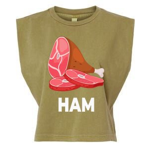 Ham Matching dishes food costumes Christmas thanksgiving Garment-Dyed Women's Muscle Tee