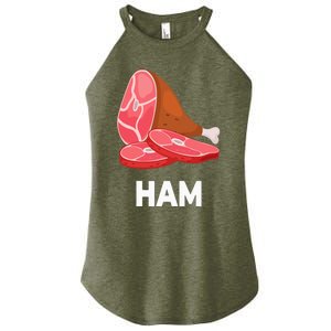 Ham Matching dishes food costumes Christmas thanksgiving Women's Perfect Tri Rocker Tank