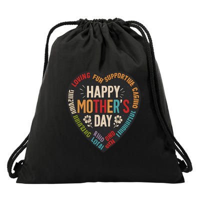 Happy Mother's Day Drawstring Bag