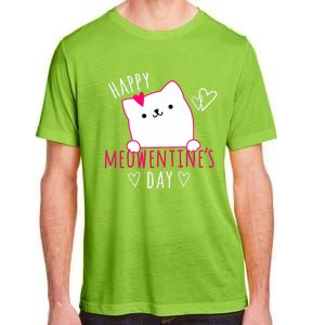 Happy Meowentine's Day Cat Lover Happy Valentines Day Cat Premium Adult ChromaSoft Performance T-Shirt