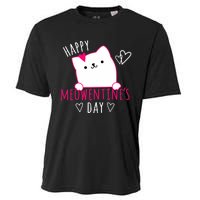 Happy Meowentine's Day Cat Lover Happy Valentines Day Cat Premium Cooling Performance Crew T-Shirt