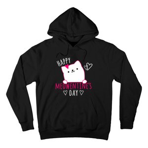 Happy Meowentine's Day Cat Lover Happy Valentines Day Cat Premium Hoodie