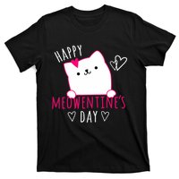 Happy Meowentine's Day Cat Lover Happy Valentines Day Cat Premium T-Shirt