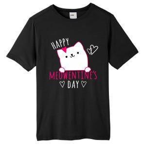 Happy Meowentine's Day Cat Lover Happy Valentines Day Cat Premium Tall Fusion ChromaSoft Performance T-Shirt