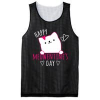 Happy Meowentine's Day Cat Lover Happy Valentines Day Cat Premium Mesh Reversible Basketball Jersey Tank