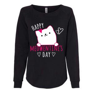 Happy Meowentine's Day Cat Lover Happy Valentines Day Cat Premium Womens California Wash Sweatshirt