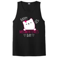 Happy Meowentine's Day Cat Lover Happy Valentines Day Cat Premium PosiCharge Competitor Tank