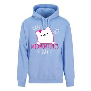 Happy Meowentine's Day Cat Lover Happy Valentines Day Cat Premium Unisex Surf Hoodie