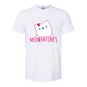 Happy Meowentine's Day Cat Lover Happy Valentines Day Cat Premium Softstyle CVC T-Shirt