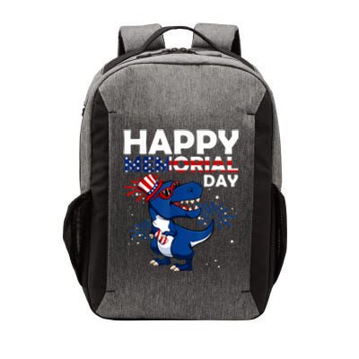 Happy Memorial Day 4th Of July Dinosaur American Flag Vector Backpack