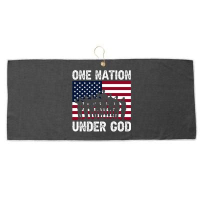 Happy Memorial Day Patriotic Graphic Large Microfiber Waffle Golf Towel