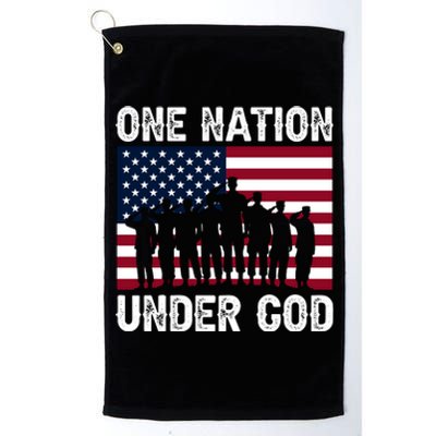 Happy Memorial Day Patriotic Graphic Platinum Collection Golf Towel