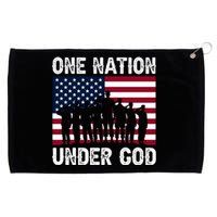 Happy Memorial Day Patriotic Graphic Grommeted Golf Towel