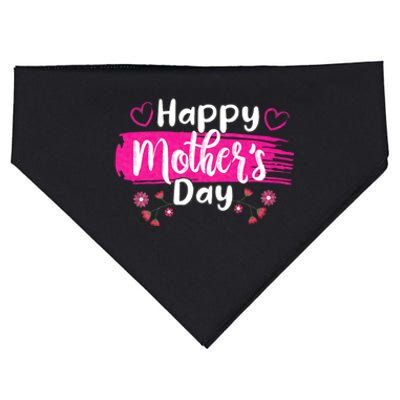 Happy MotherS Day For Women Mom Grandma Love USA-Made Doggie Bandana