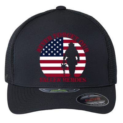 Happy Memorial Day Remembrance Flexfit Unipanel Trucker Cap