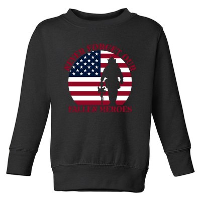 Happy Memorial Day Remembrance Toddler Sweatshirt