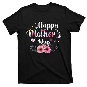 Happy Mother's Day Cute Floral For Mom Grandma T-Shirt