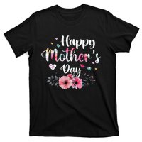 Happy Mother's Day Cute Floral For Mom Grandma T-Shirt