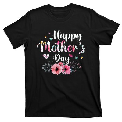 Happy Mother's Day Cute Floral For Mom Grandma T-Shirt