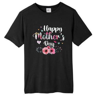 Happy Mother's Day Cute Floral For Mom Grandma Tall Fusion ChromaSoft Performance T-Shirt