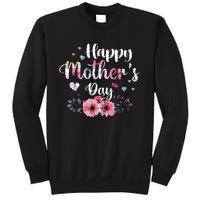 Happy Mother's Day Cute Floral For Mom Grandma Tall Sweatshirt