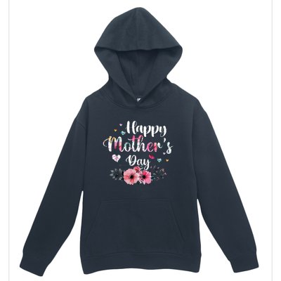 Happy Mother's Day Cute Floral For Mom Grandma Urban Pullover Hoodie