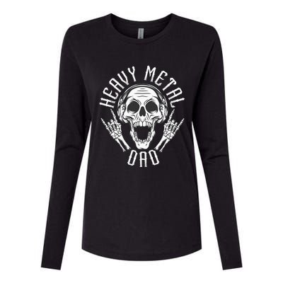 Heavy Metal Dad  Rock Metalhead Heavy Metal Dad Womens Cotton Relaxed Long Sleeve T-Shirt