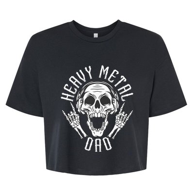 Heavy Metal Dad  Rock Metalhead Heavy Metal Dad Bella+Canvas Jersey Crop Tee