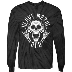 Heavy Metal Dad  Rock Metalhead Heavy Metal Dad Tie-Dye Long Sleeve Shirt