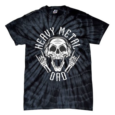 Heavy Metal Dad  Rock Metalhead Heavy Metal Dad Tie-Dye T-Shirt