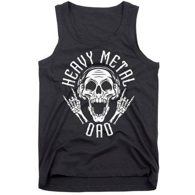 Heavy Metal Dad  Rock Metalhead Heavy Metal Dad Tank Top