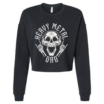 Heavy Metal Dad  Rock Metalhead Heavy Metal Dad Cropped Pullover Crew