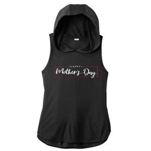 Happy Mother's Day Holiday Gift Ladies PosiCharge Tri-Blend Wicking Draft Hoodie Tank