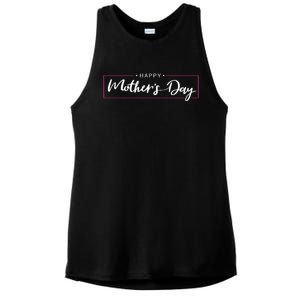 Happy Mother's Day Holiday Gift Ladies PosiCharge Tri-Blend Wicking Tank