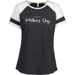 Happy Mother's Day Holiday Gift Enza Ladies Jersey Colorblock Tee