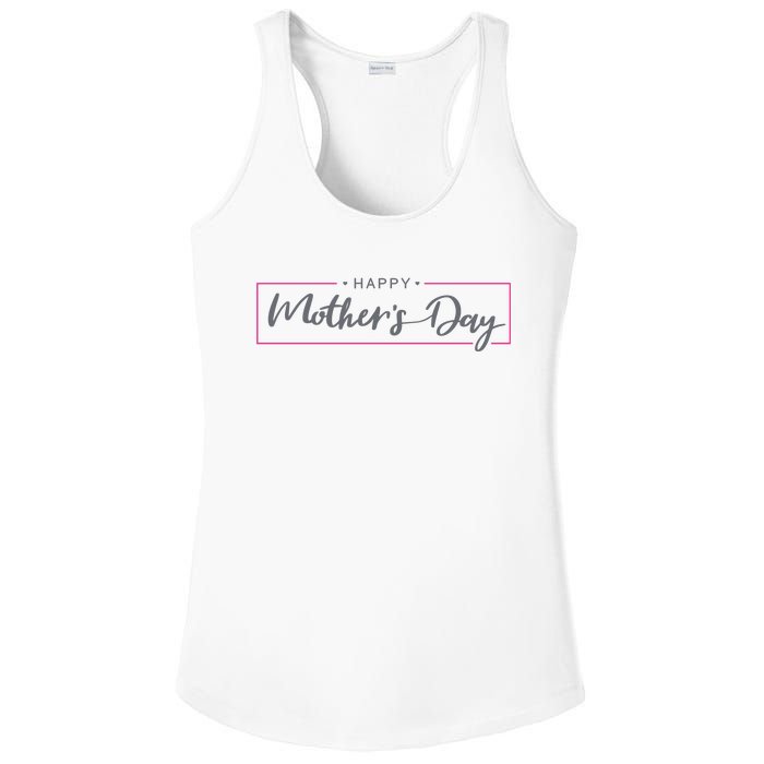 Happy Mother's Day Holiday Gift Ladies PosiCharge Competitor Racerback Tank