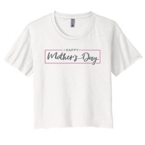 Happy Mother's Day Holiday Gift Women's Crop Top Tee