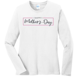 Happy Mother's Day Holiday Gift Ladies Long Sleeve Shirt