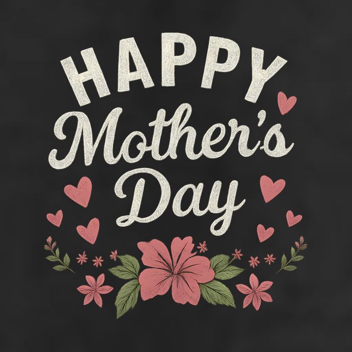 Happy Mother's Day 7 Panel Mesh Trucker Snapback Hat