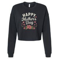 Happy Mother's Day Cropped Pullover Crew