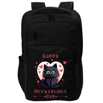Happy Meowentines Day Valentines Day Love Cats Gift Impact Tech Backpack