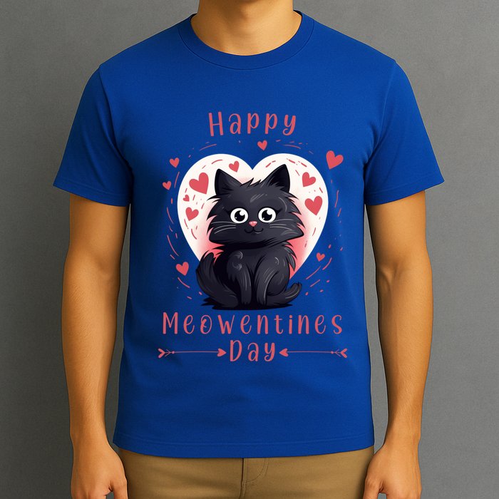 Happy Meowentines Day Valentines Day Love Cats Gift T-Shirt